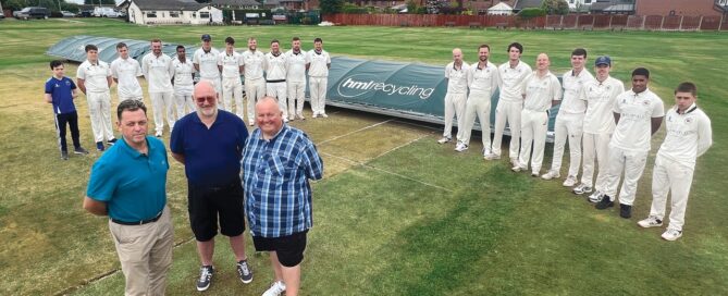 HML Recycling, the Hyndburn-based modern metal recycling experts, have donated £5,000 to sponsor new wicket covers at Oswaldtwistle Immanuel Church Cricket Club.