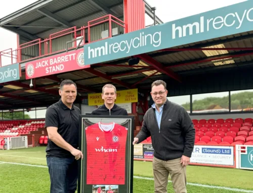 From Accrington to India… Stanley team up with stand sponsors HML Recycling to donate over 90 football shirts
