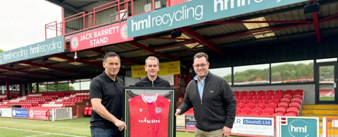Accrington Stanley and stand sponsors at the Wham Stadium, HML Recycling, have teamed up for a special collaboration which will see over 90 football shirts delivered to children in India.